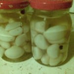 Czosnek marynowany w białym winie