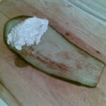 Nakładamy ser na bakłażany