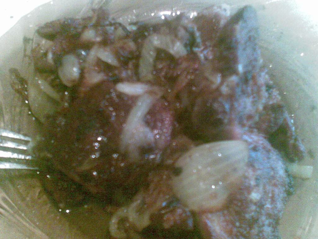 Wątróbka z cebulą